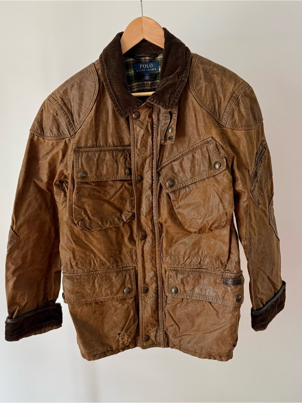 Polo by Ralph Lauren Brown Oilcloth Wax  Field Jacket